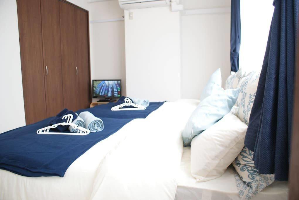 Cozy room at shinsaibashi 3BDR 2bath 2toilet for 14pax