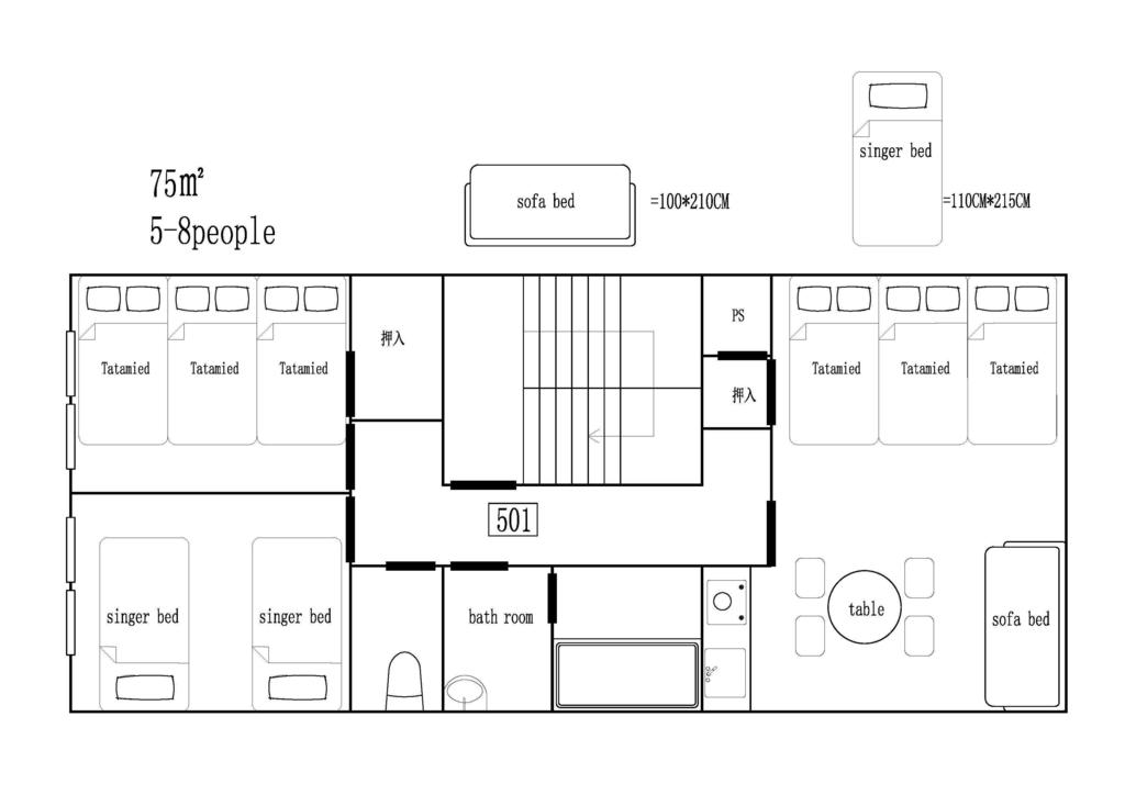 Apartment Saikokan in Doutonbori