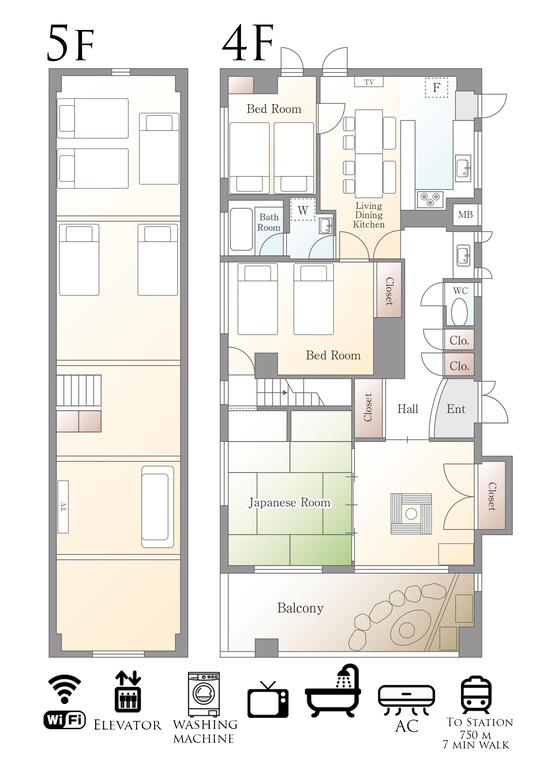 Nippori Family Penthouse for 10 Guest, 165m2