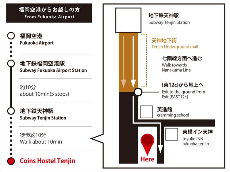 coins hostel tenjin