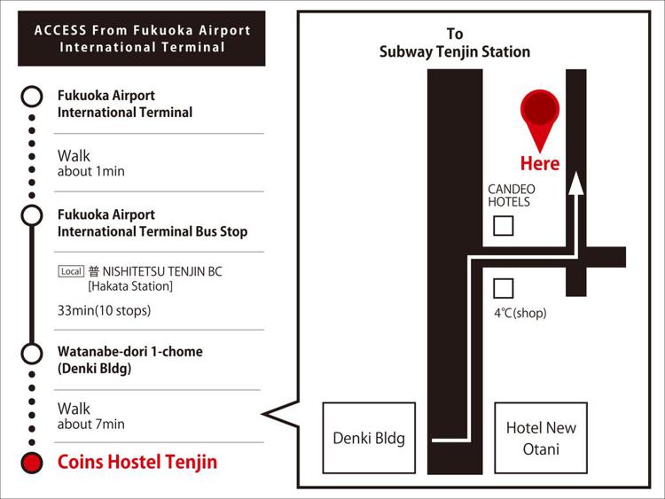 coins hostel tenjin