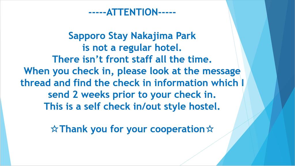 Sapporo Stay Nakajima Park